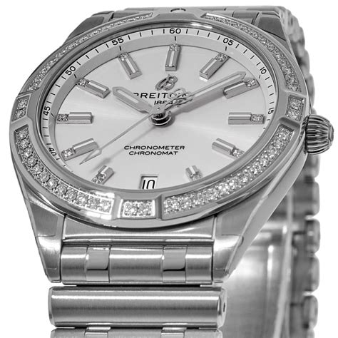 breitling white lady|breitling's Chronomat for women.